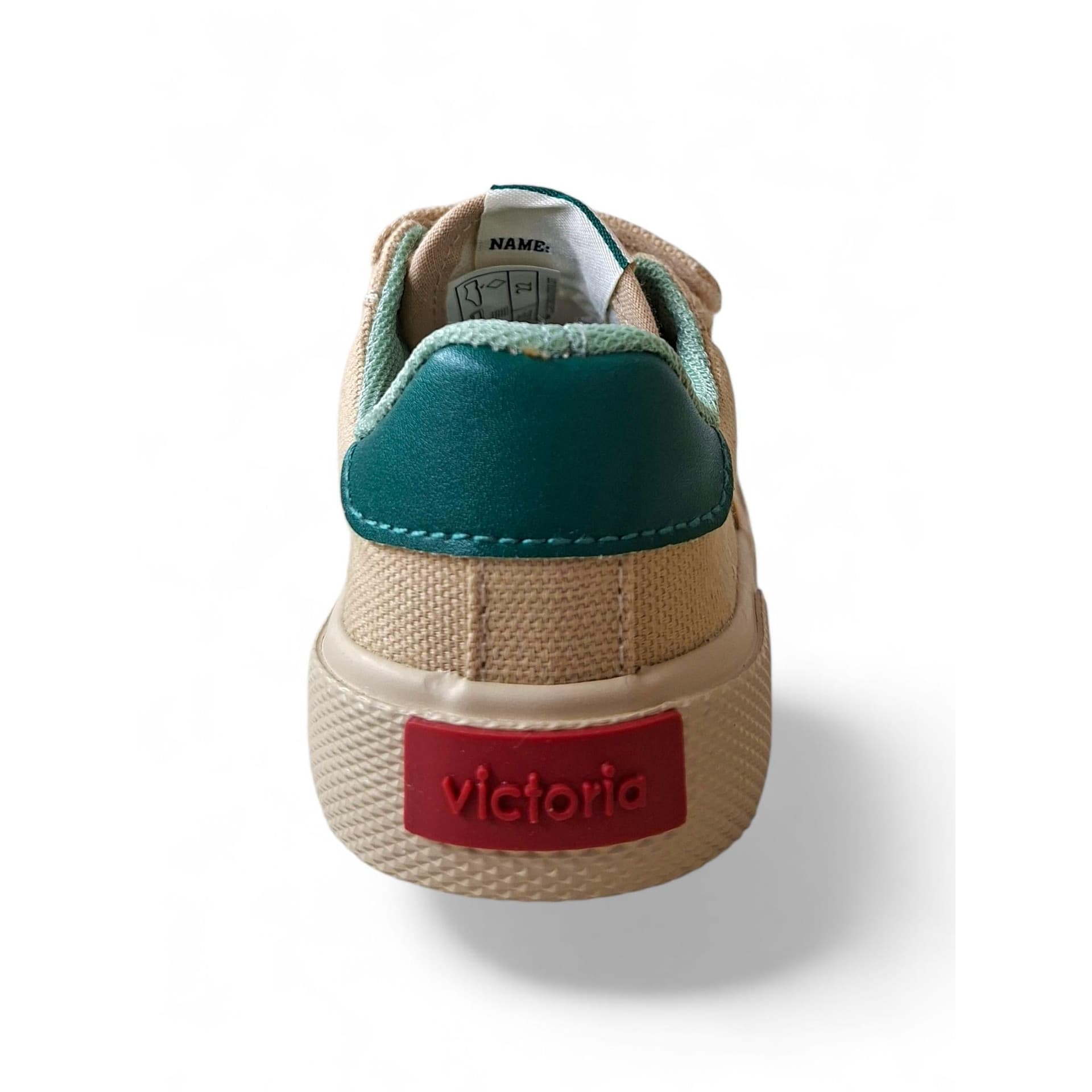 Victoria Tribu Sneakers Bambino Beige – Arancione Verde con Doppio Velcro e Punta Rinforzata | Taglie 22-30 - 3