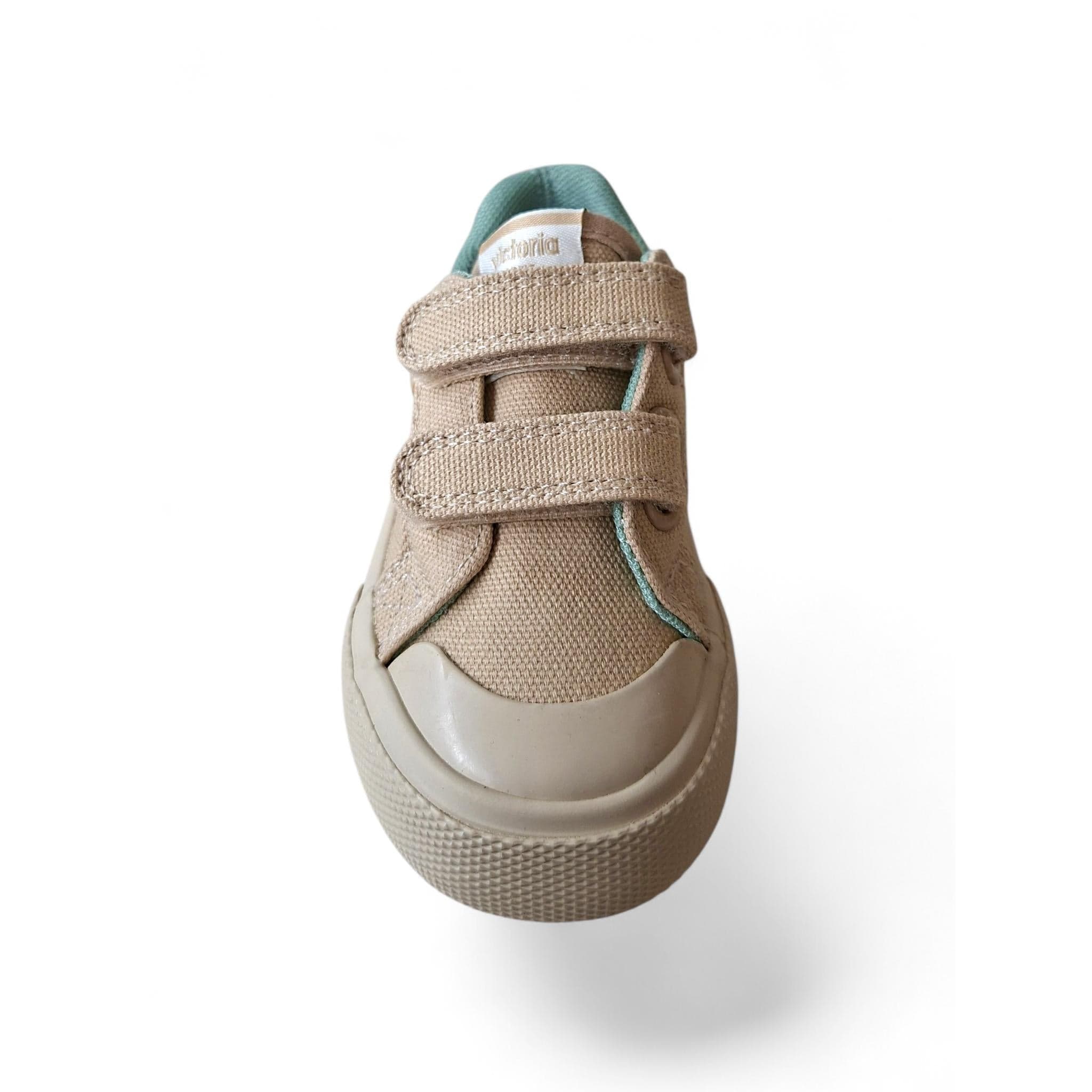 Victoria Tribu Sneakers Bambino Beige – Arancione Verde con Doppio Velcro e Punta Rinforzata | Taglie 22-30 - 4
