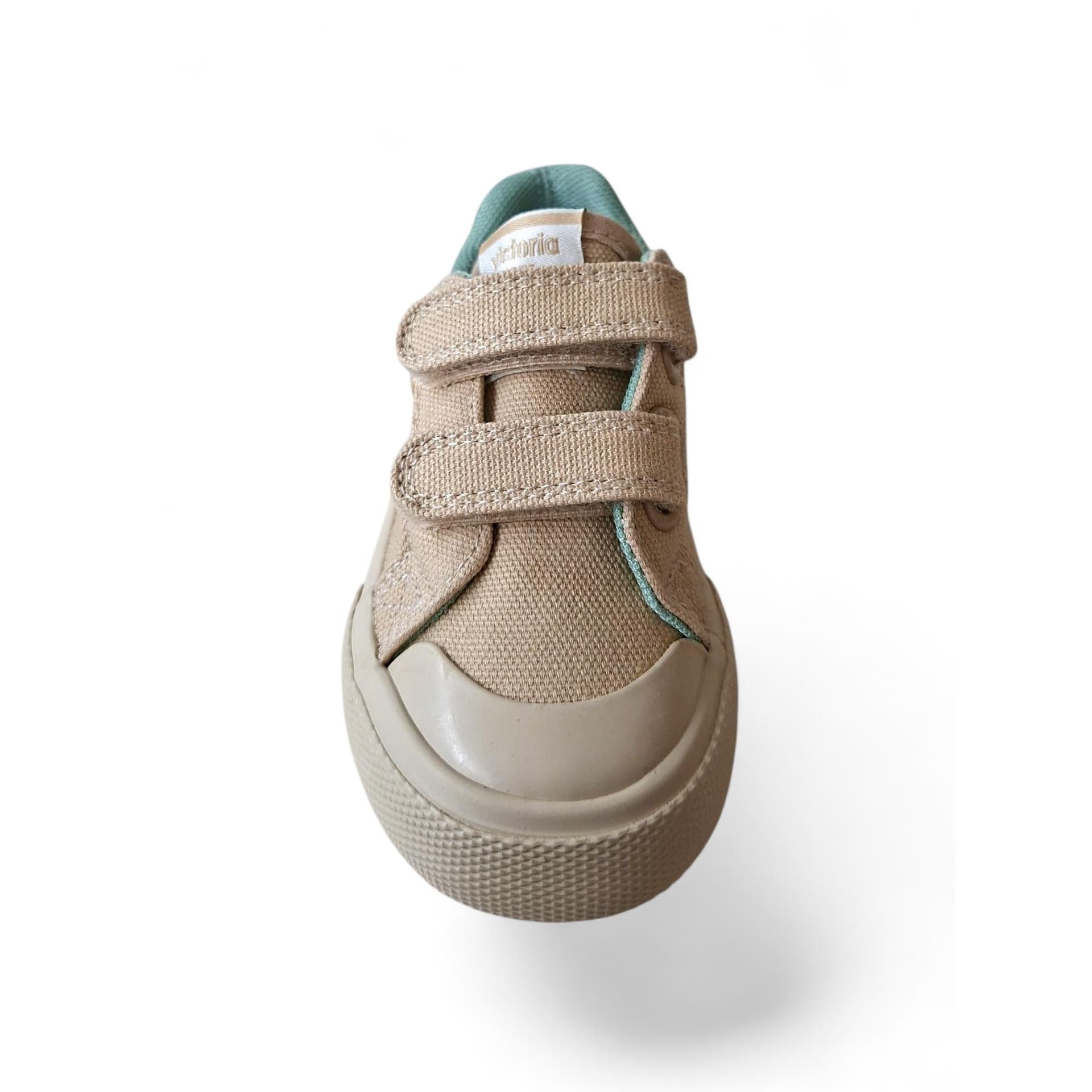 Victoria Tribu Sneakers Bambino Beige – Arancione Verde con Doppio Velcro e Punta Rinforzata | Taglie 22-30 - 4