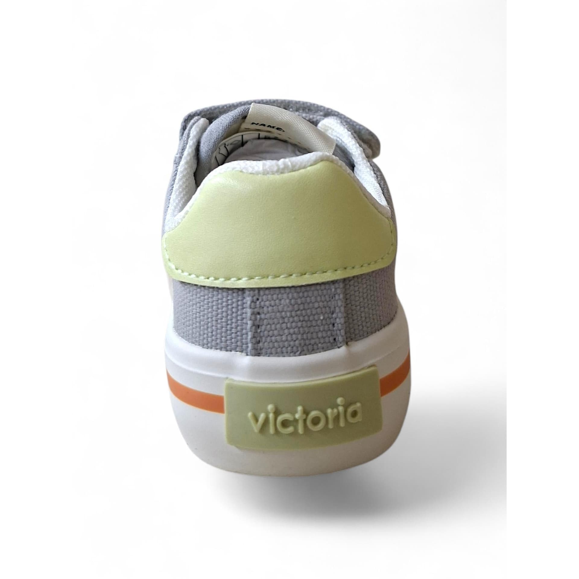 Victoria Tribu Sneakers Bambino Grigio Blue Giallo – Tela con Doppio Velcro e Punta Rinforzata | Taglie 22-30 - 3