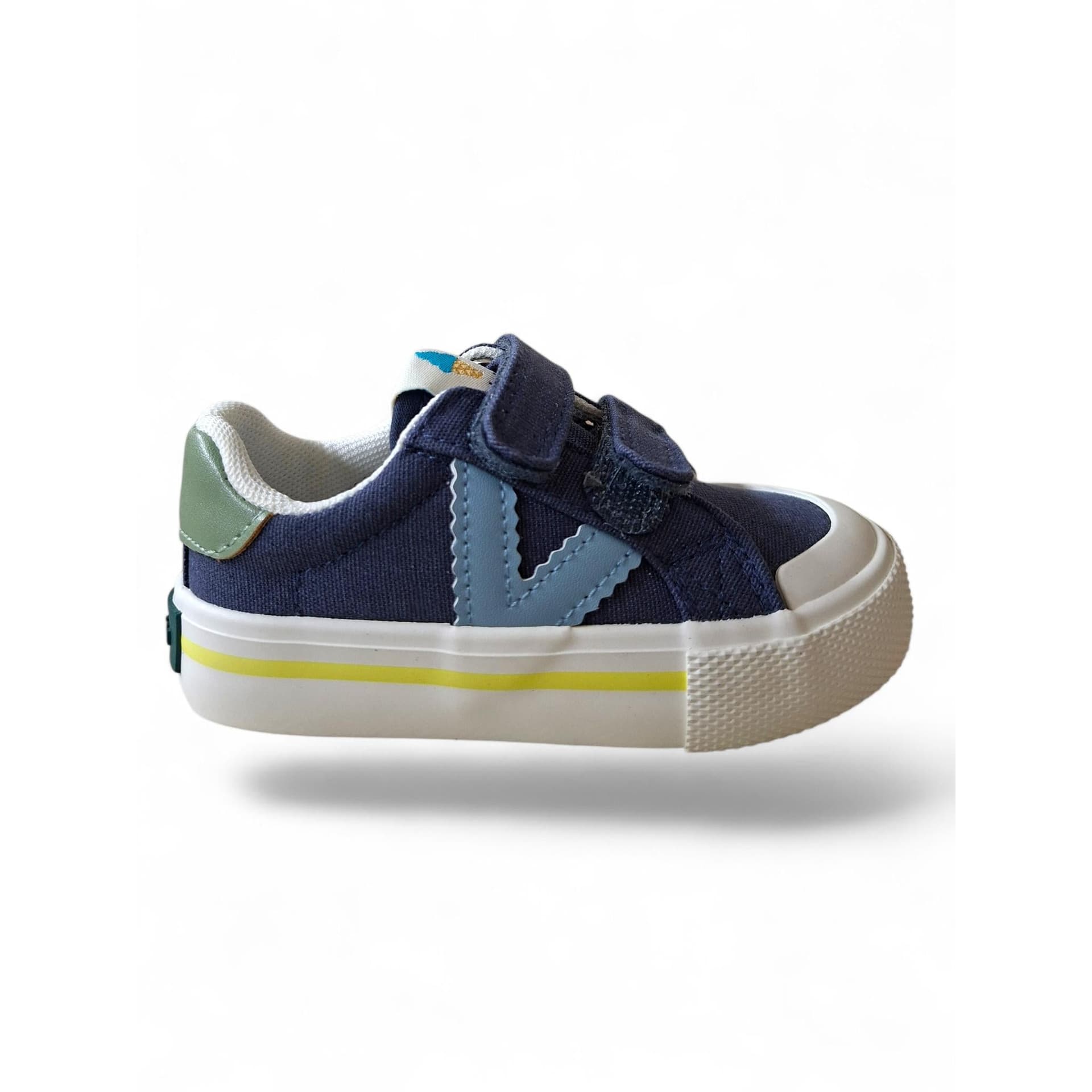 Victoria Tribu Sneakers Bambino Blue – Celeste Verde Giallo con Doppio Velcro e Punta Rinforzata | Taglie 22-30 - 6