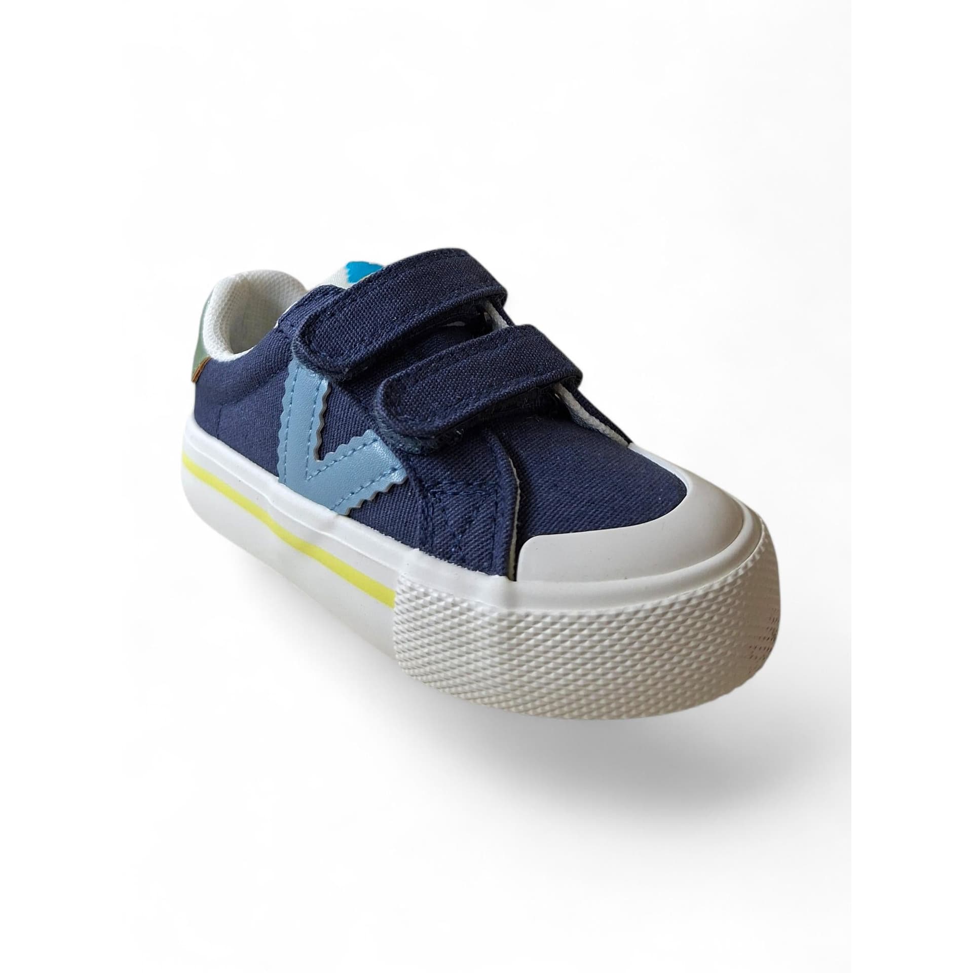 Sneakers bambino Victoria Tribu blue tela doppio velcro multicolor in Ballerine Scarpetteria Gica - Trani, commercioVirtuoso.it