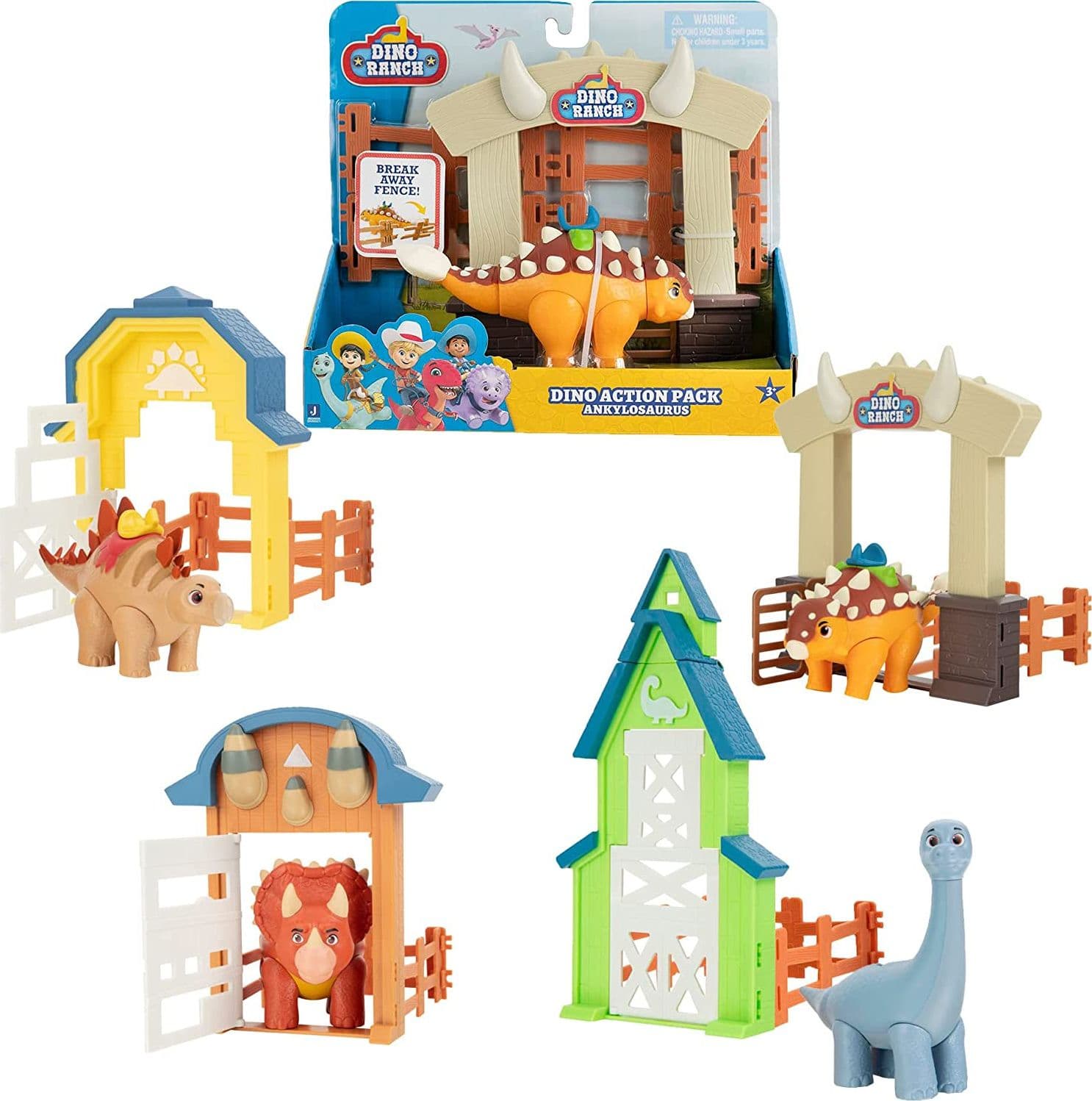 Dino Ranch Ankylosaurus Playset - 6