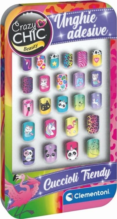 Clementoni - Crazy Chic Unghie Adesive Animals 18135 - 2