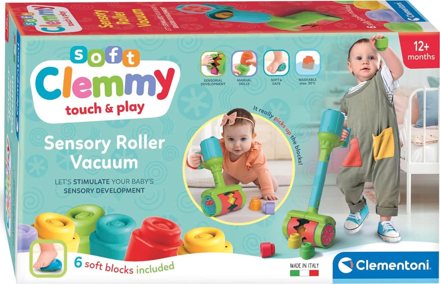 Clementoni - Soft Clemmy Aspirapolvere Touch & Play Sensory Vacuum 17975 - 5