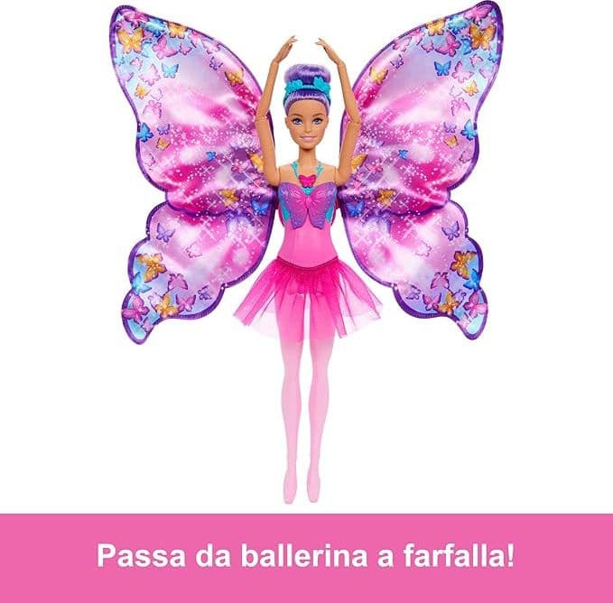 Barbie - Ballerina Ali Scintillanti HXJ10 in Teste da truccare e pettinare Centro Bimbo - Siderno, commercioVirtuoso.it