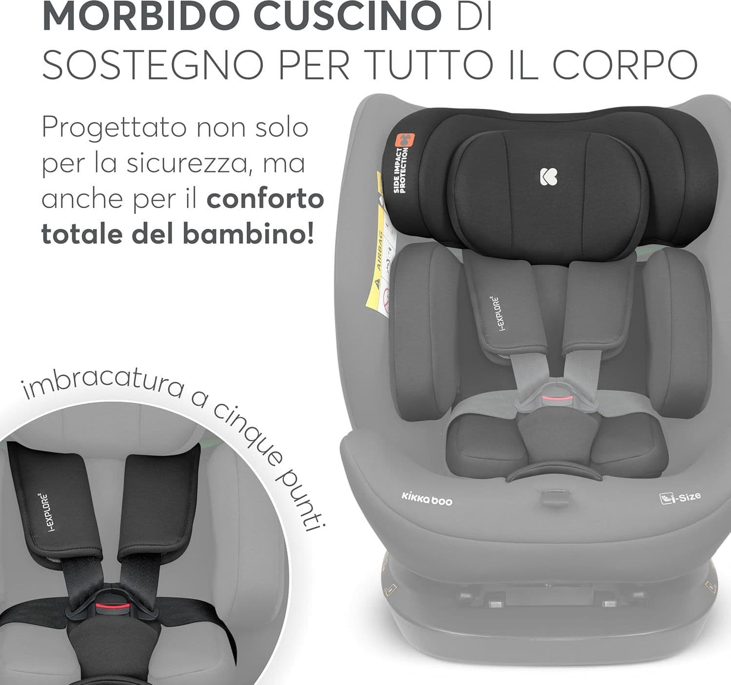 KikkaBoo - Seggiolino auto i-Explore i-SIZE (40-150 cm) - 11