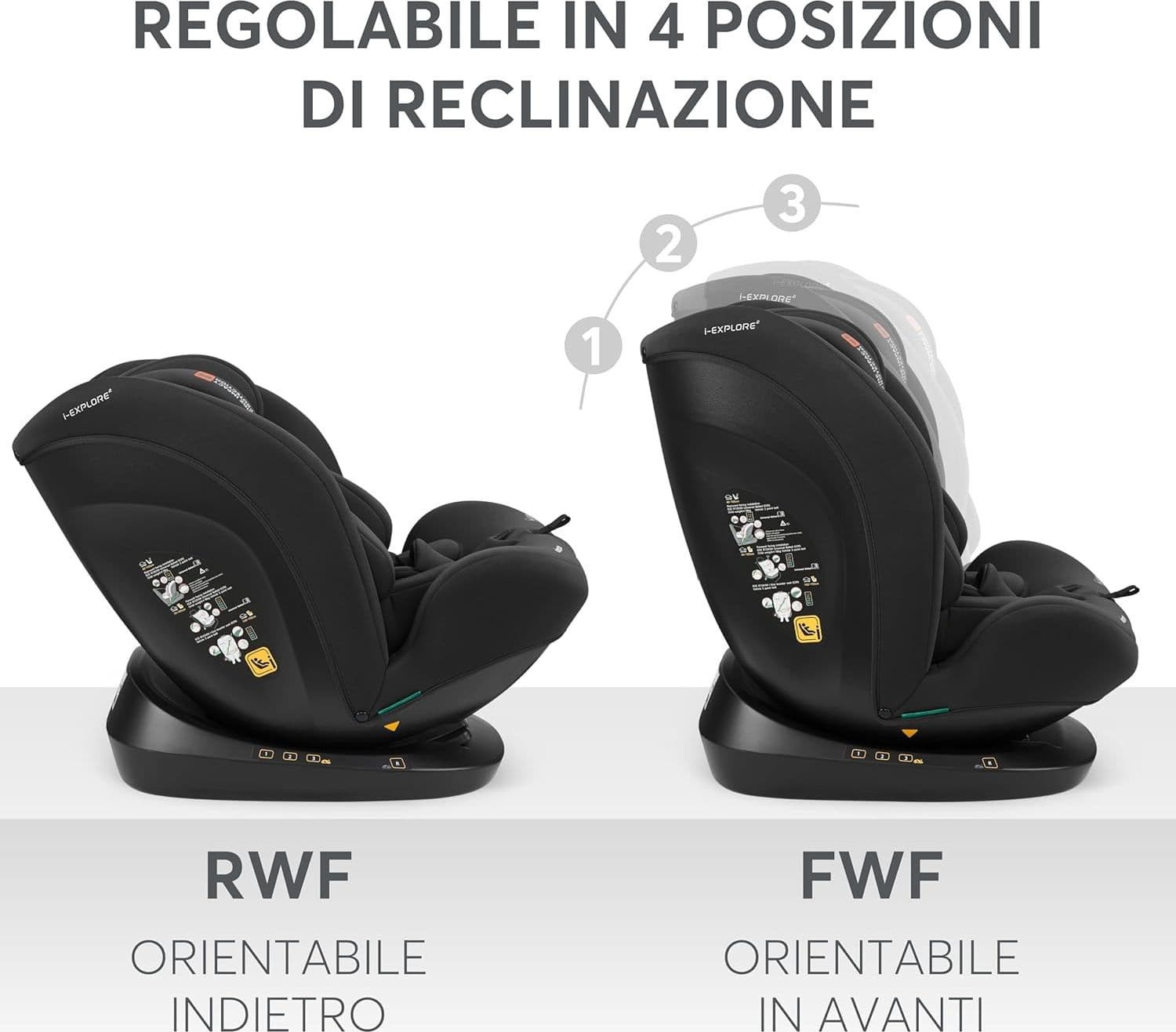 KikkaBoo - Seggiolino auto i-Explore i-SIZE (40-150 cm) - 9