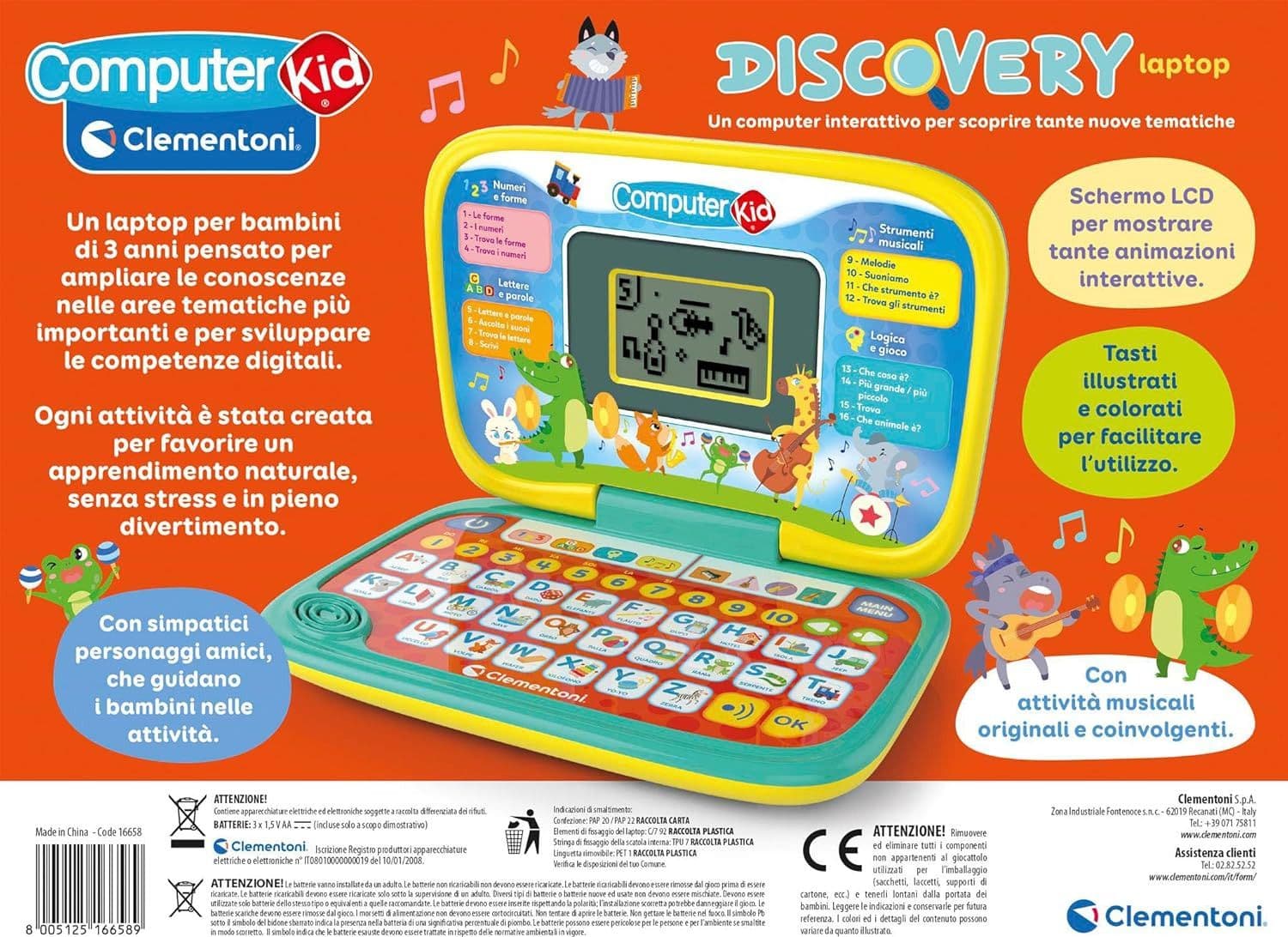 Clementoni - Sapientino Discovery Laptop 16658 - 5