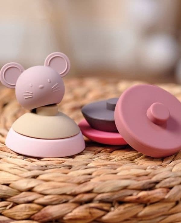 Nattou - Topolino Impilabile Rosa - 2