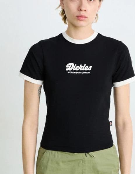 T-shirt Dickies Leviston Ringer W Black in T-shirt Glad Store - Genova, commercioVirtuoso.it