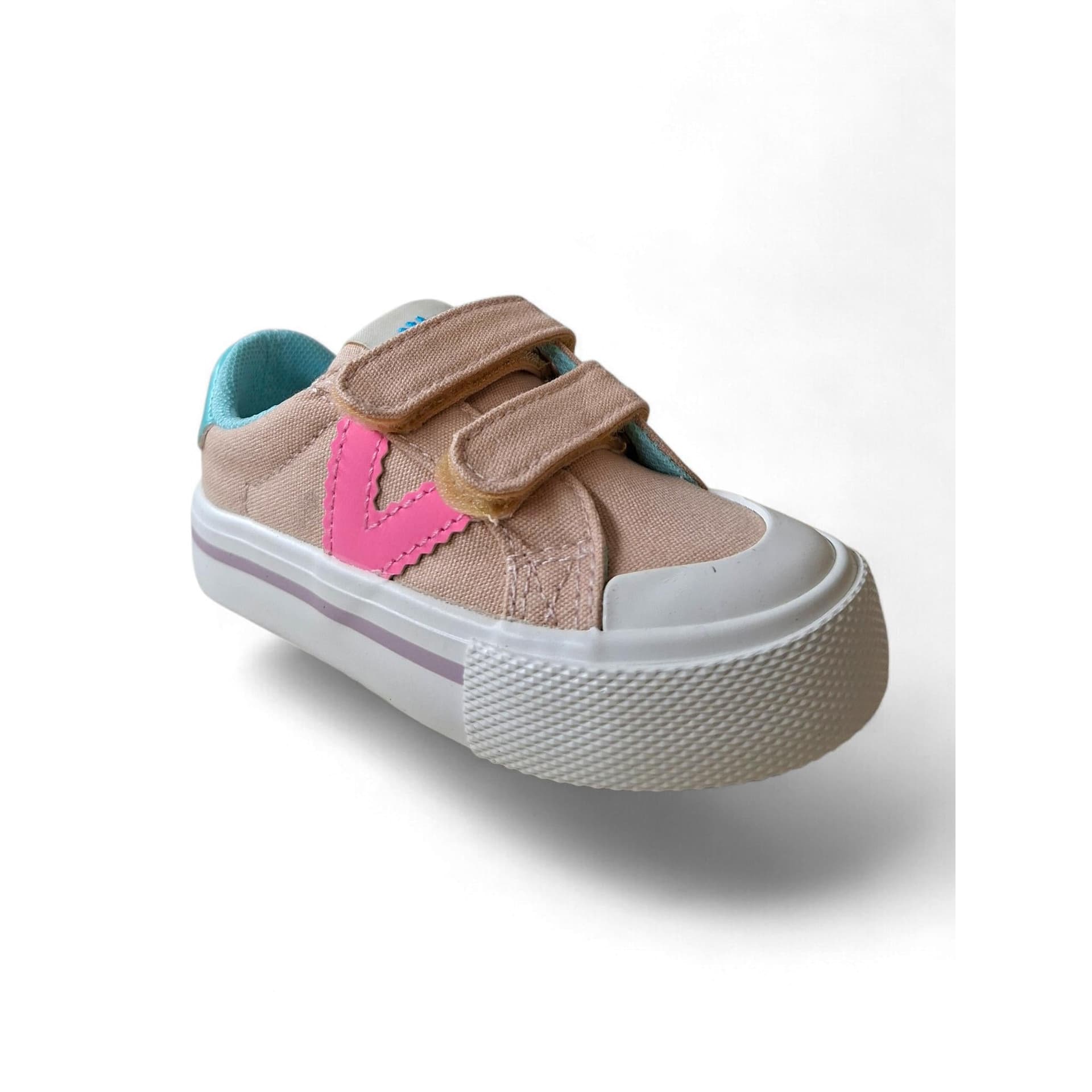 Sneakers bambina Victoria Tribu cipria tela doppio velcro multicolor in Ballerine Scarpetteria Gica - Trani, commercioVirtuoso.it