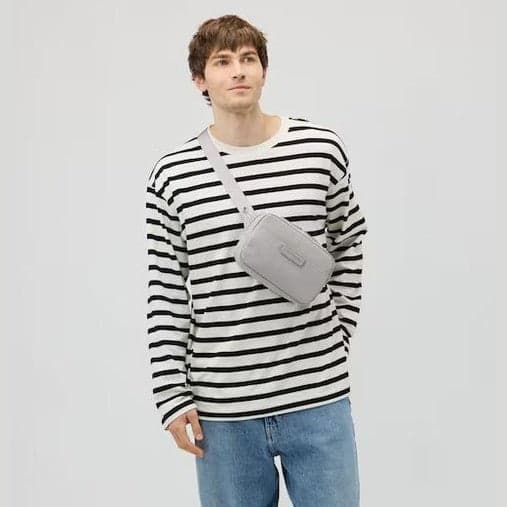 Kaptain & Son Zaino Bergen Pro Crossbody Grey in Zaini Casual Glad Store - Genova, commercioVirtuoso.it