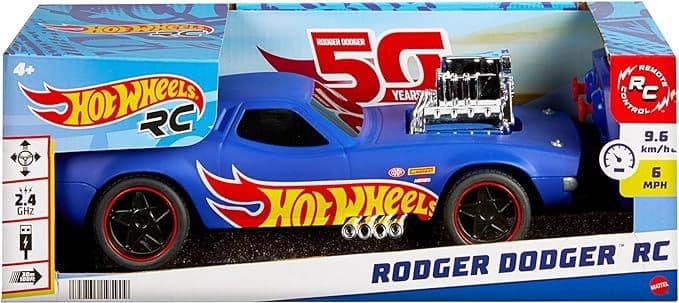 Mattel - Hot Wheels Macchina Telecomandata Rodger Dodger Veicolo RC - 5