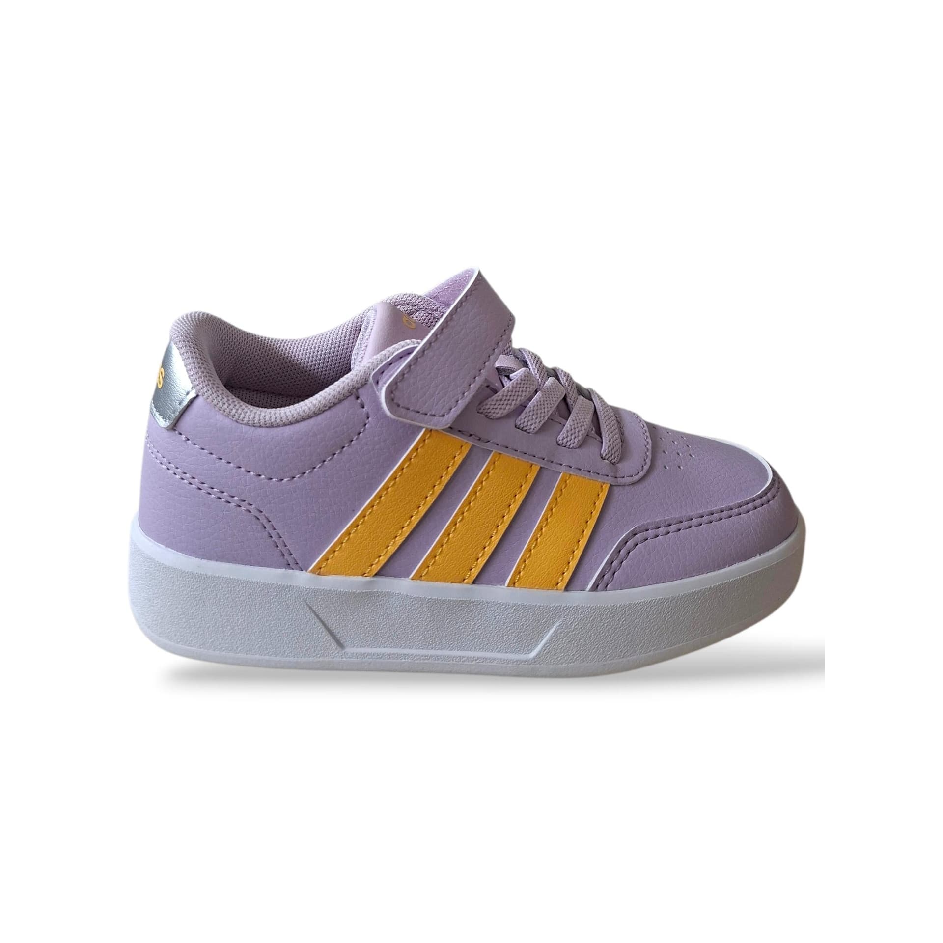 Sneakers bambina Adidas Breaknet viola arancione sportive - 6