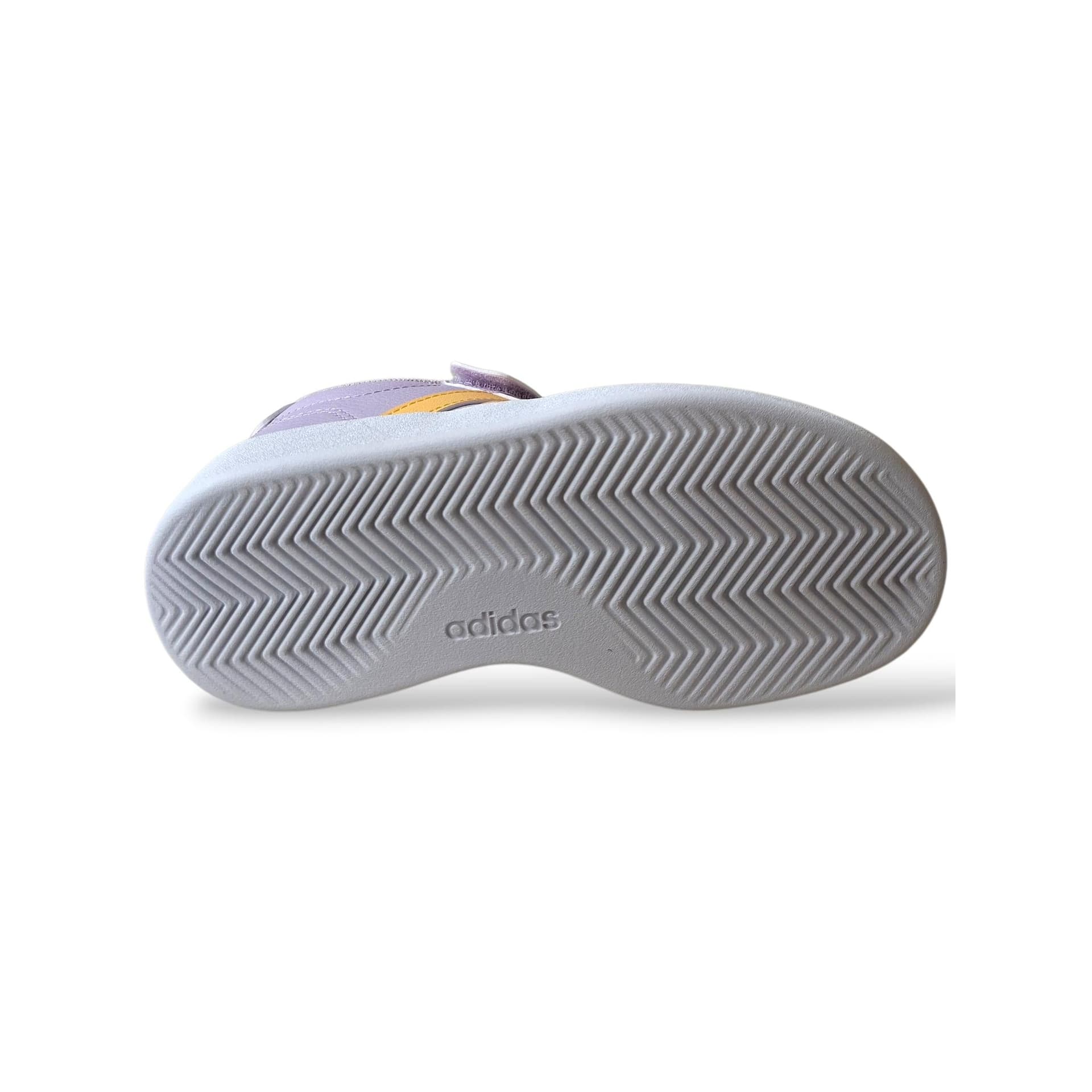 Sneakers bambina Adidas Breaknet viola arancione sportive - 5