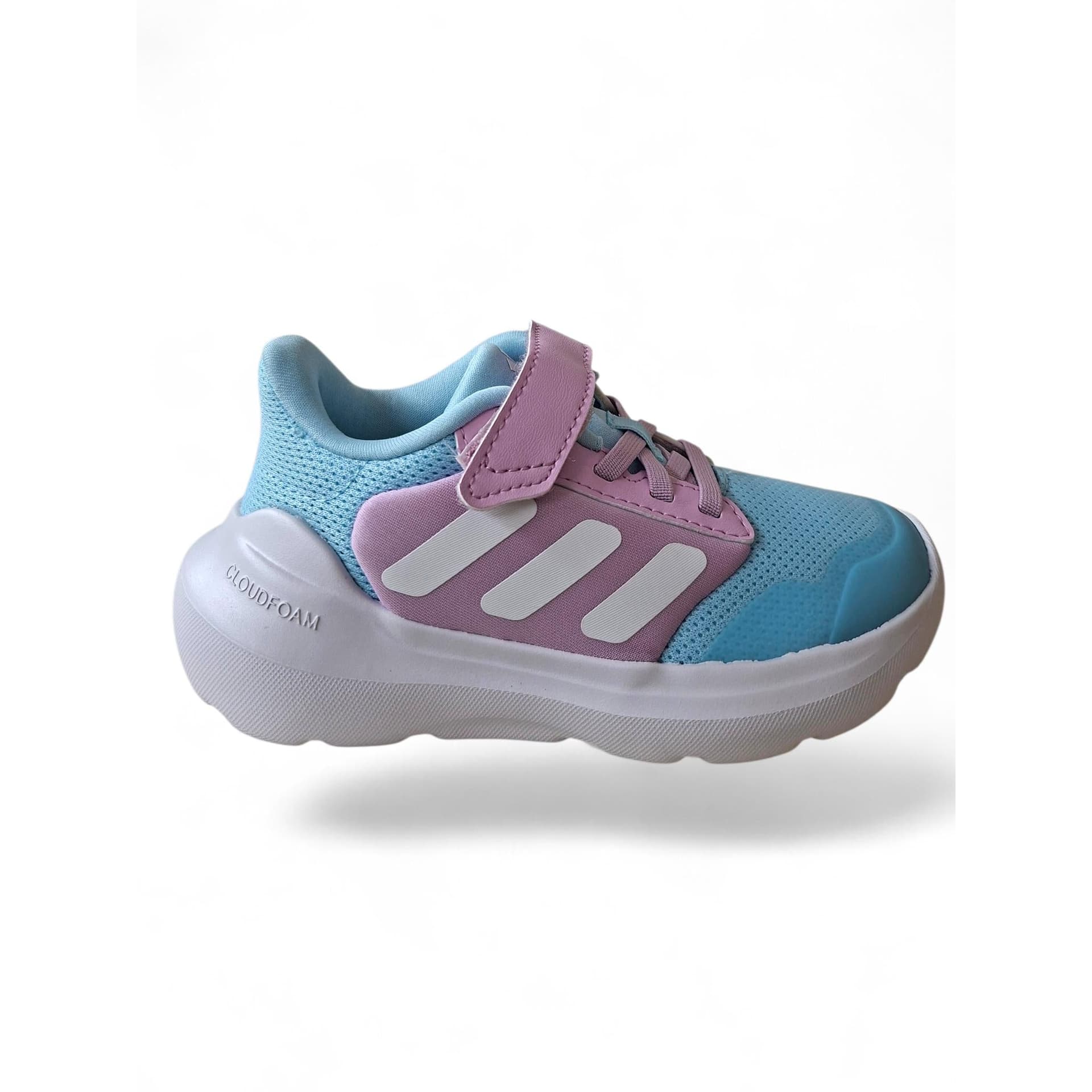 Adidas Tensaur Run 3.0 Bambina Celeste Rosa Bianco | Scarpe Sportive con Velcro Primavera Estate - 12