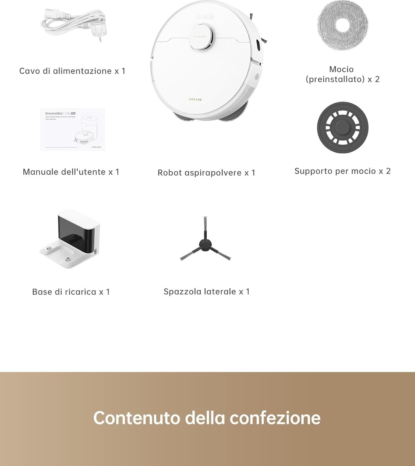 Dreame Robot Aspirapolvere e Lavapavimenti L10s Pro Gen 2 White - 5