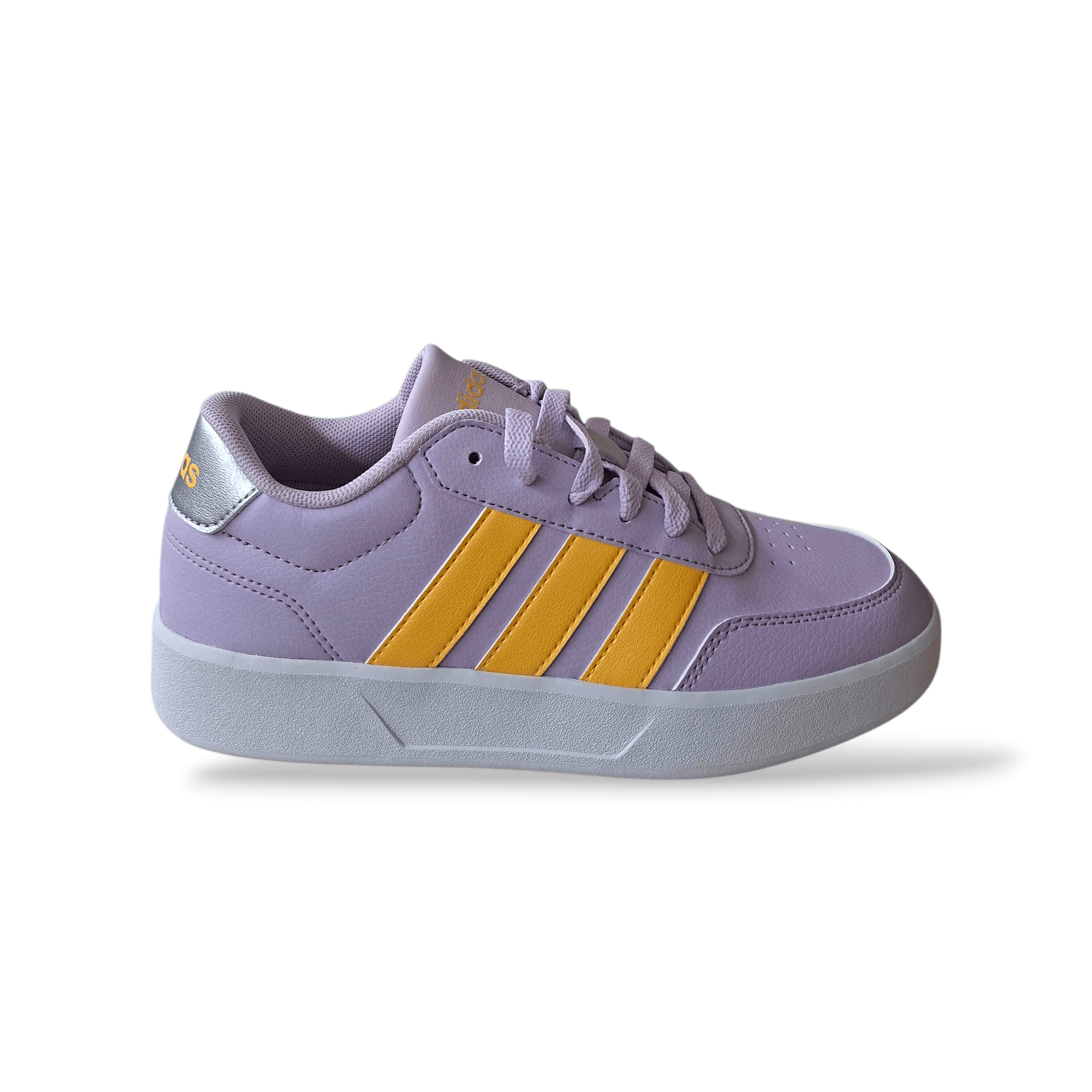 Sneakers bambina Adidas Breaknet viola arancione sportive - 6