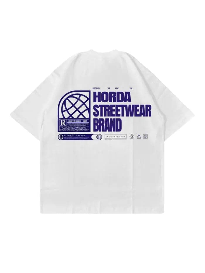 Essential T-Shirt Bianca 100% Cotone Made in Italy | Horda Brand - 4