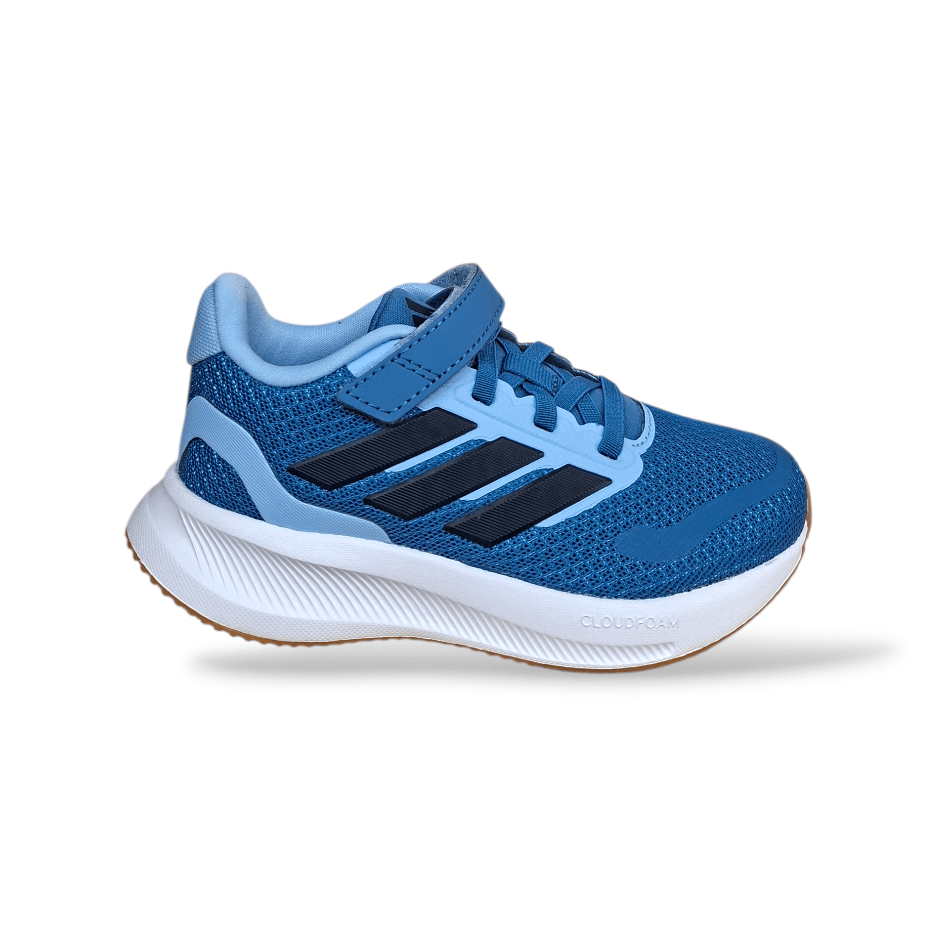 Adidas Runfalcon Bambino Blue Nero | Scarpe Sportive Leggere con Velcro Primavera Estate - 12