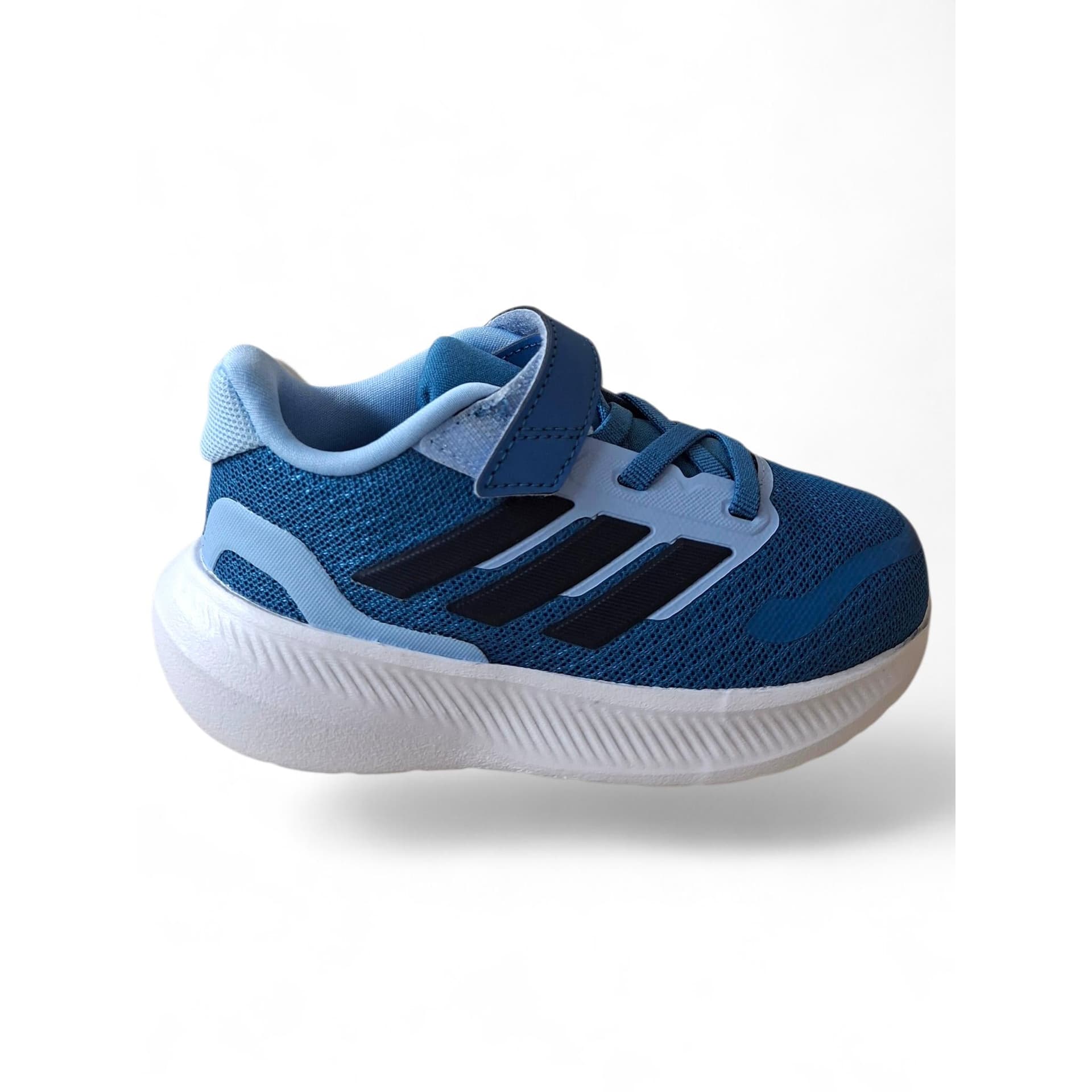 Adidas Runfalcon Bambino Blue Nero | Scarpe Sportive Leggere con Velcro Primavera Estate - 11