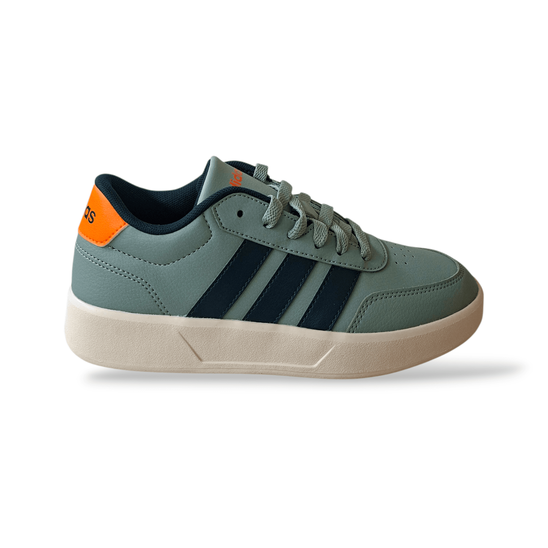 Sneakers bambino Adidas Breaknet verde arancione sportive - 6
