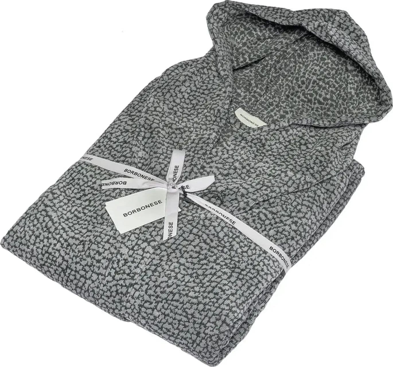Accappatoio Borbonese Twist Op Spugna di Cotone - 2