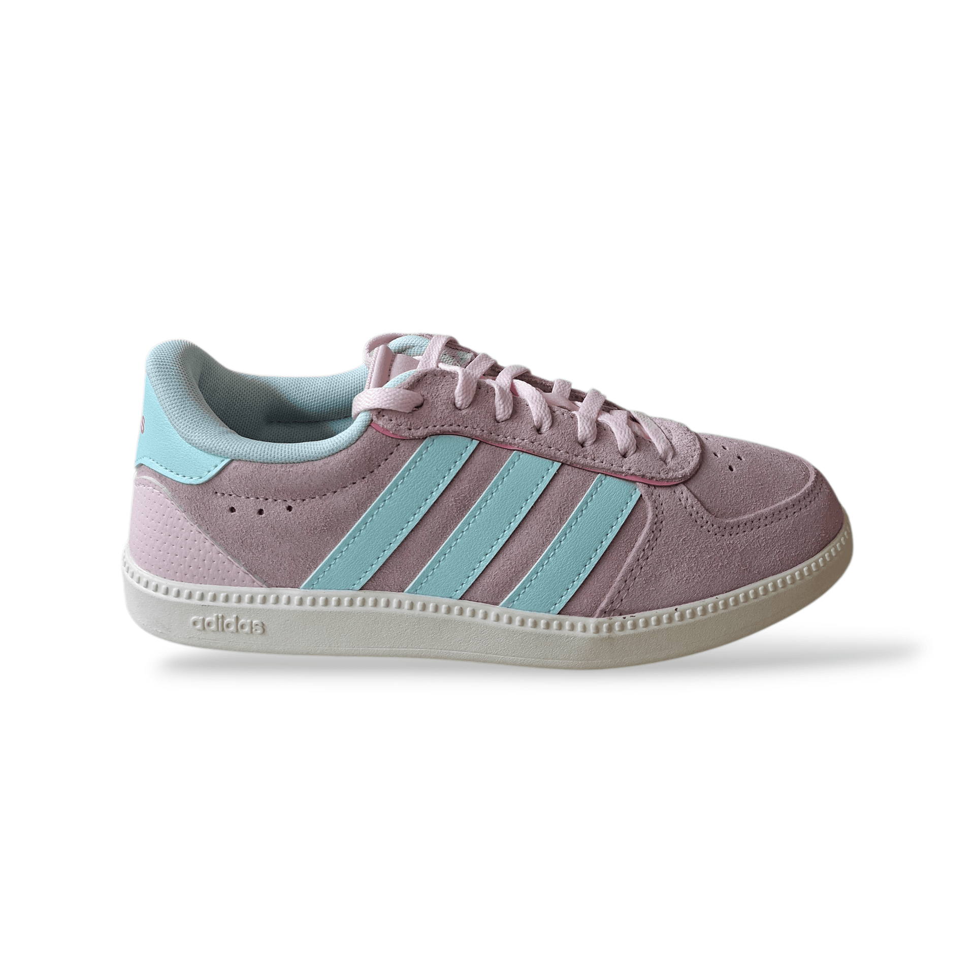 Sneakers bambina Adidas Breaknet Sleek JS0133 rosa celeste suede laccio taglia 36-40 - 6