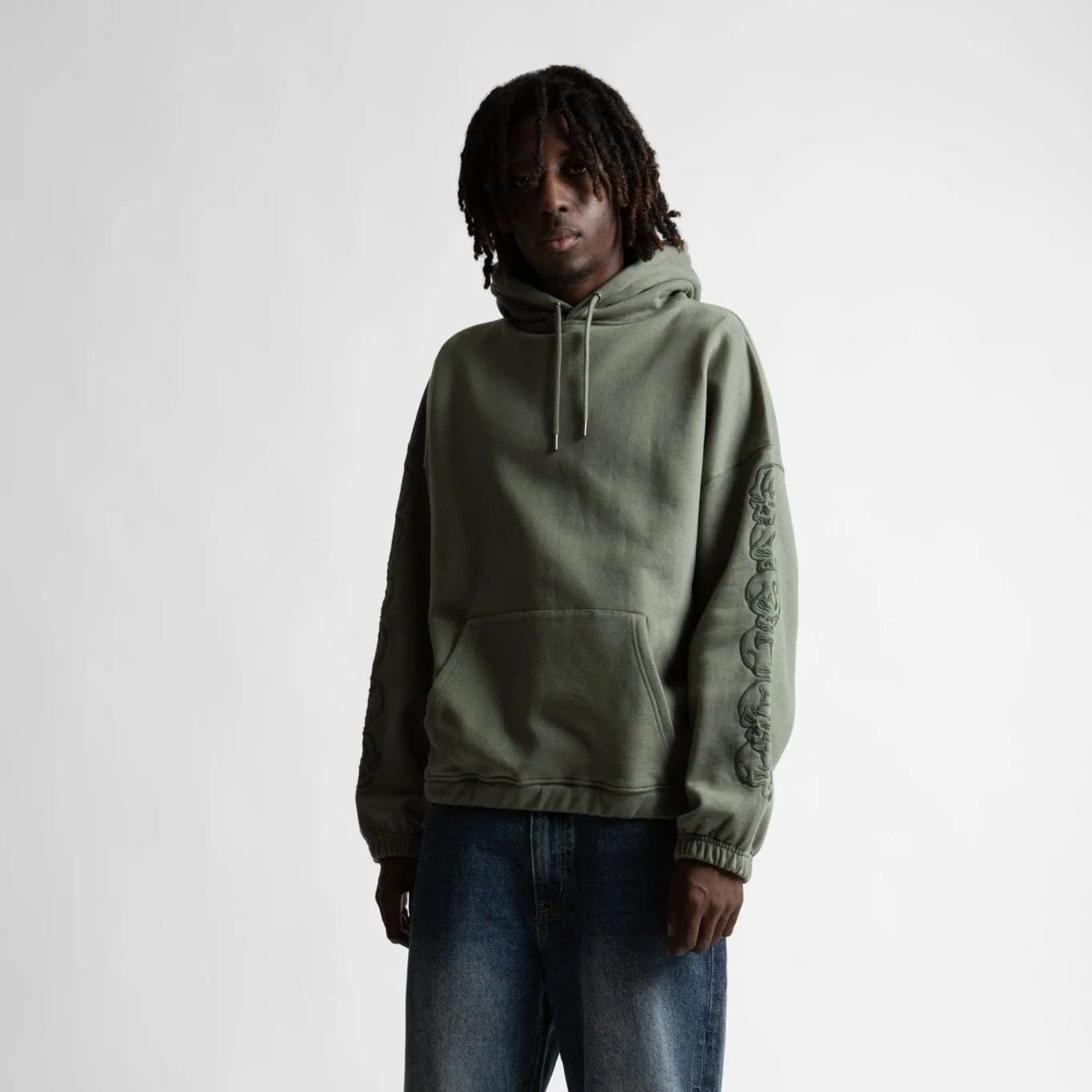Felpa Wasted Paris Bury Hood Green - 2