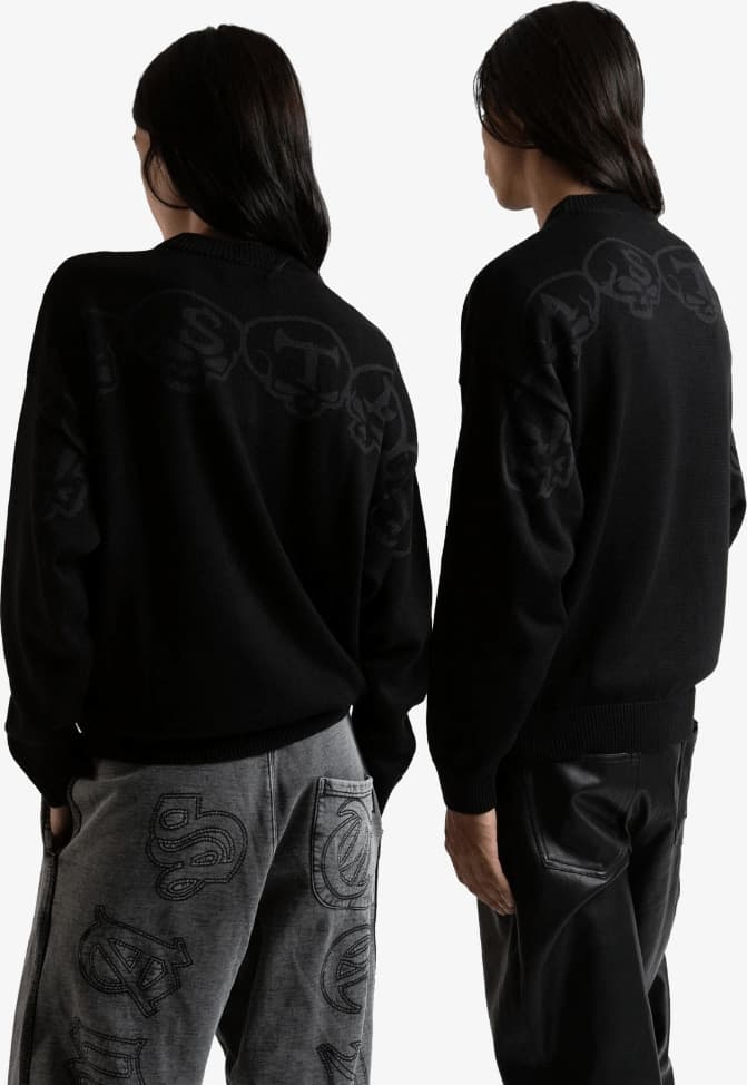 Maglione Wasted Paris Bury Black - 3