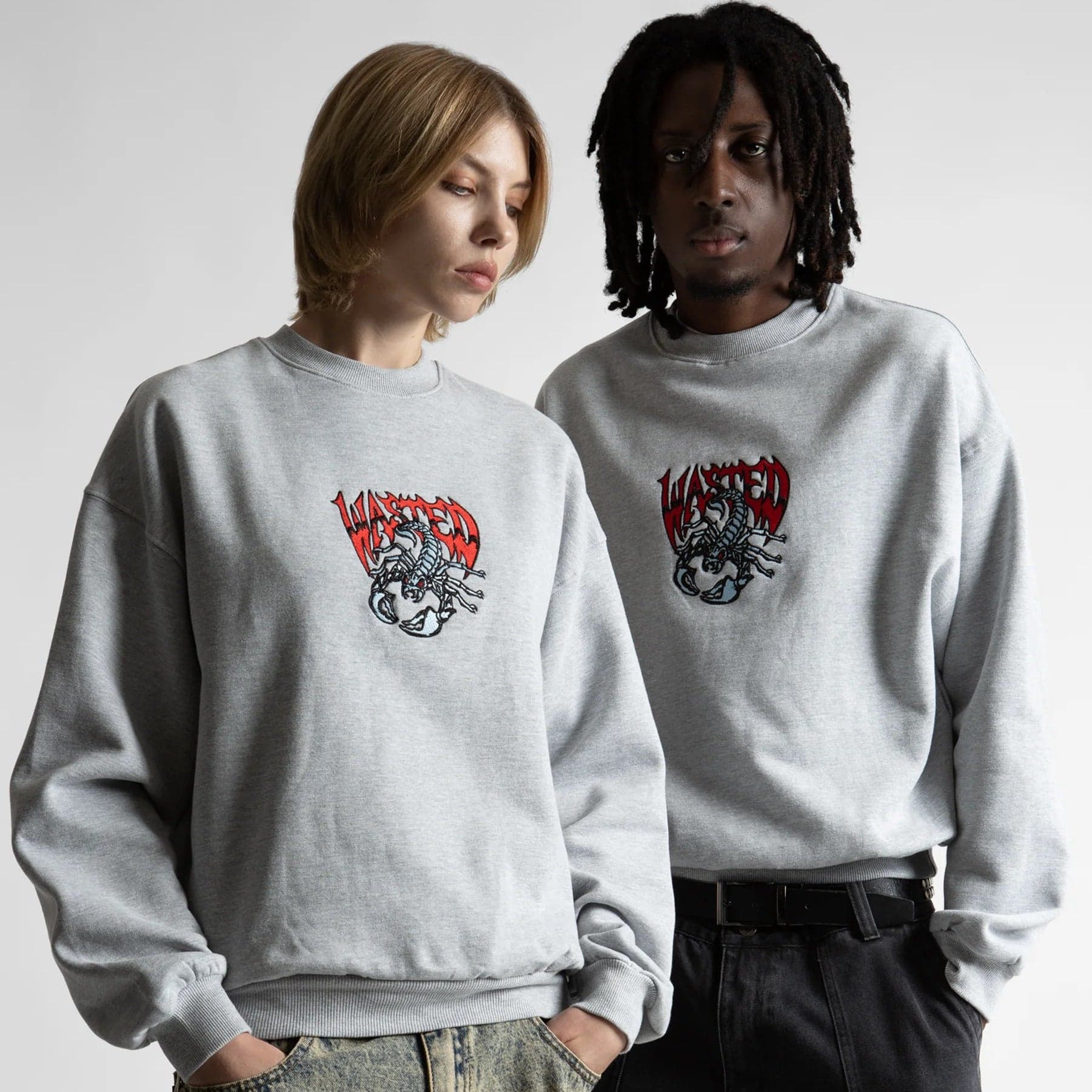 Felpa Wasted Paris Bane crewneck Grey - 2