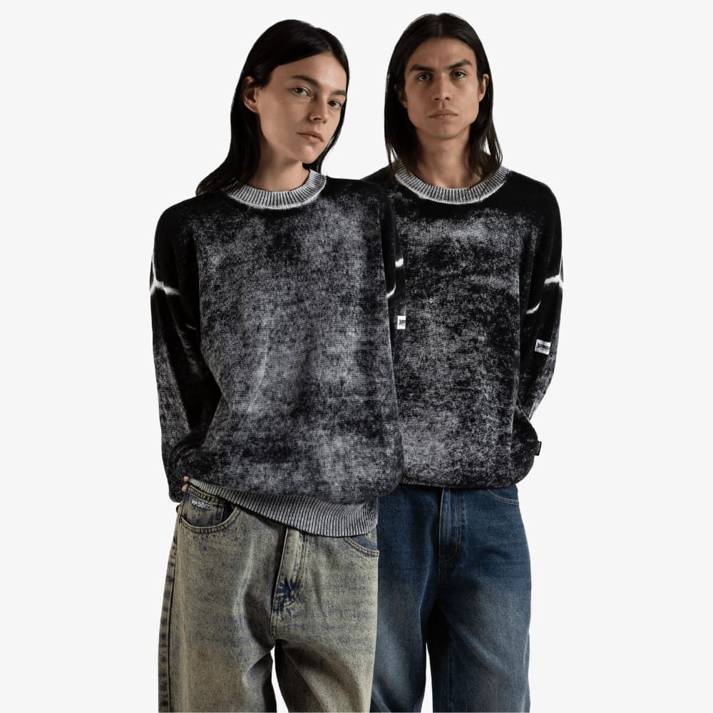 Maglione Wasted Paris Ashes Black - 3