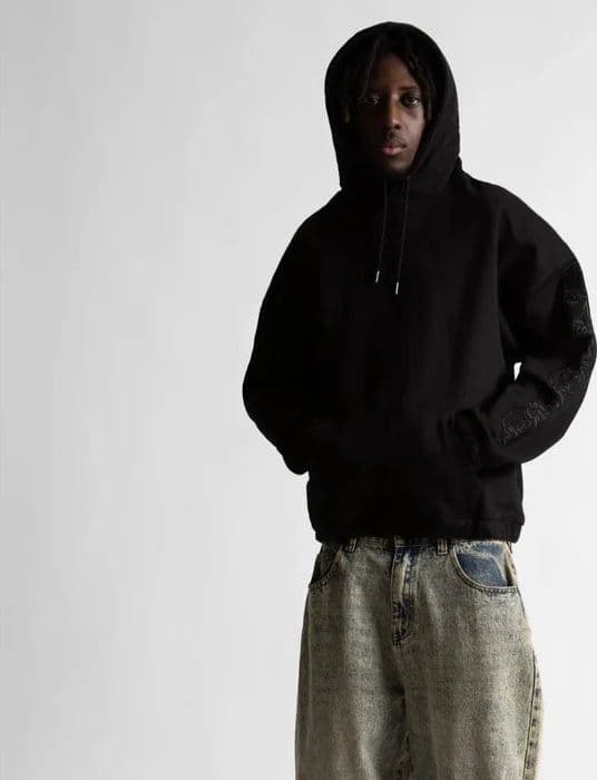 Felpa Wasted Paris Bury Hood Black - 3