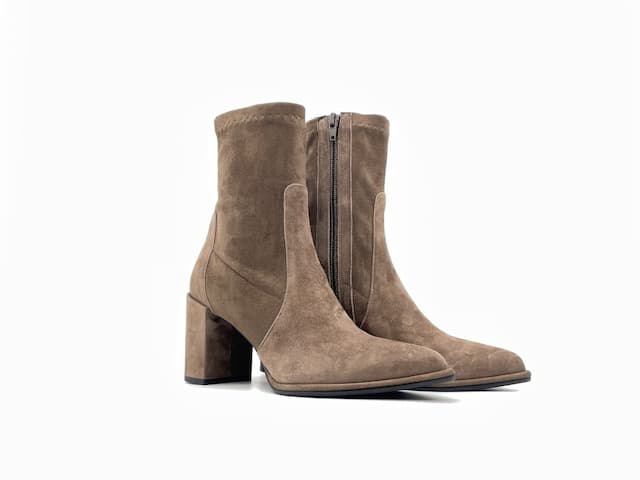 ENZO D'ALESSANDRO Tronchetto Donna Camoscio Taupe - 5