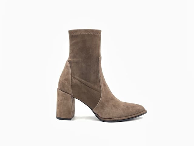 ENZO D'ALESSANDRO Tronchetto Donna Camoscio Taupe in Stivali Calzature Durello - Agna, commercioVirtuoso.it
