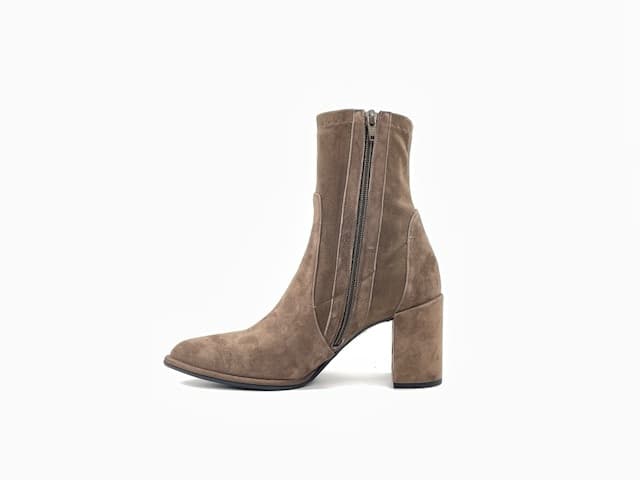 ENZO D'ALESSANDRO Tronchetto Donna Camoscio Taupe in Stivali Calzature Durello - Agna, commercioVirtuoso.it