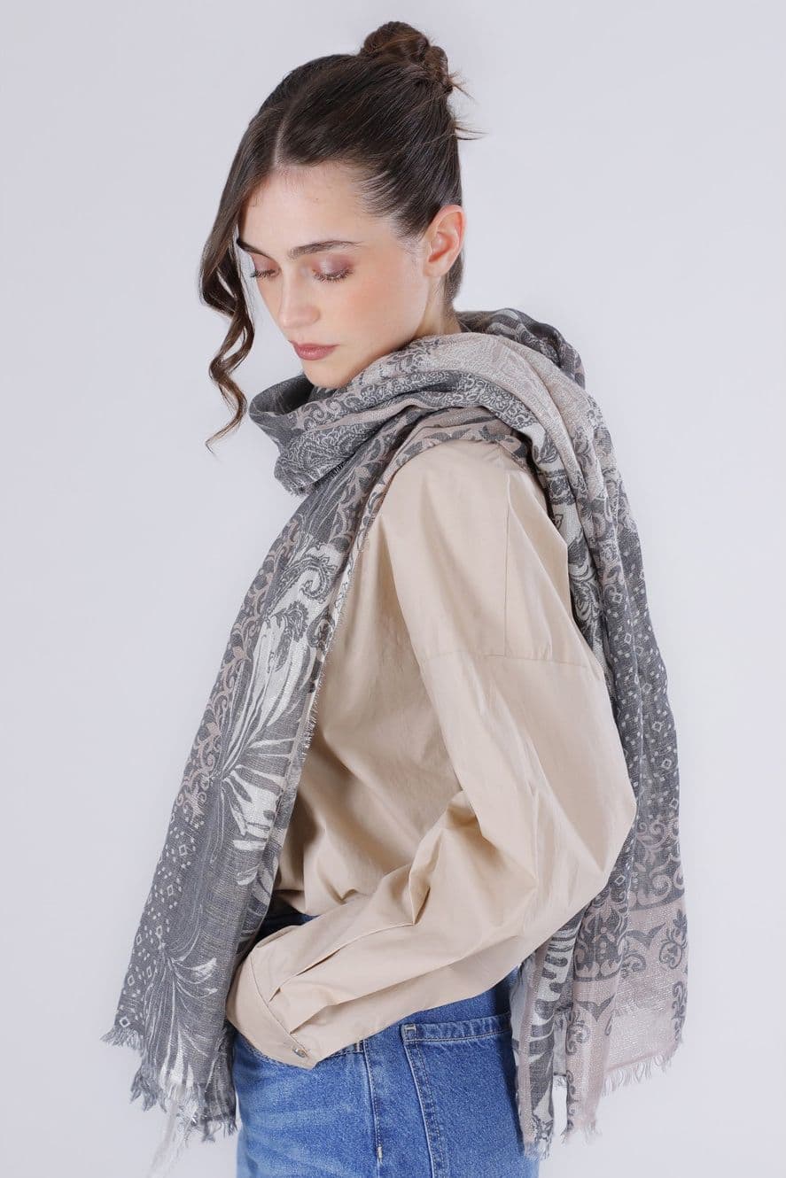 SCIARPA CON LUREX STAMPATA - 8