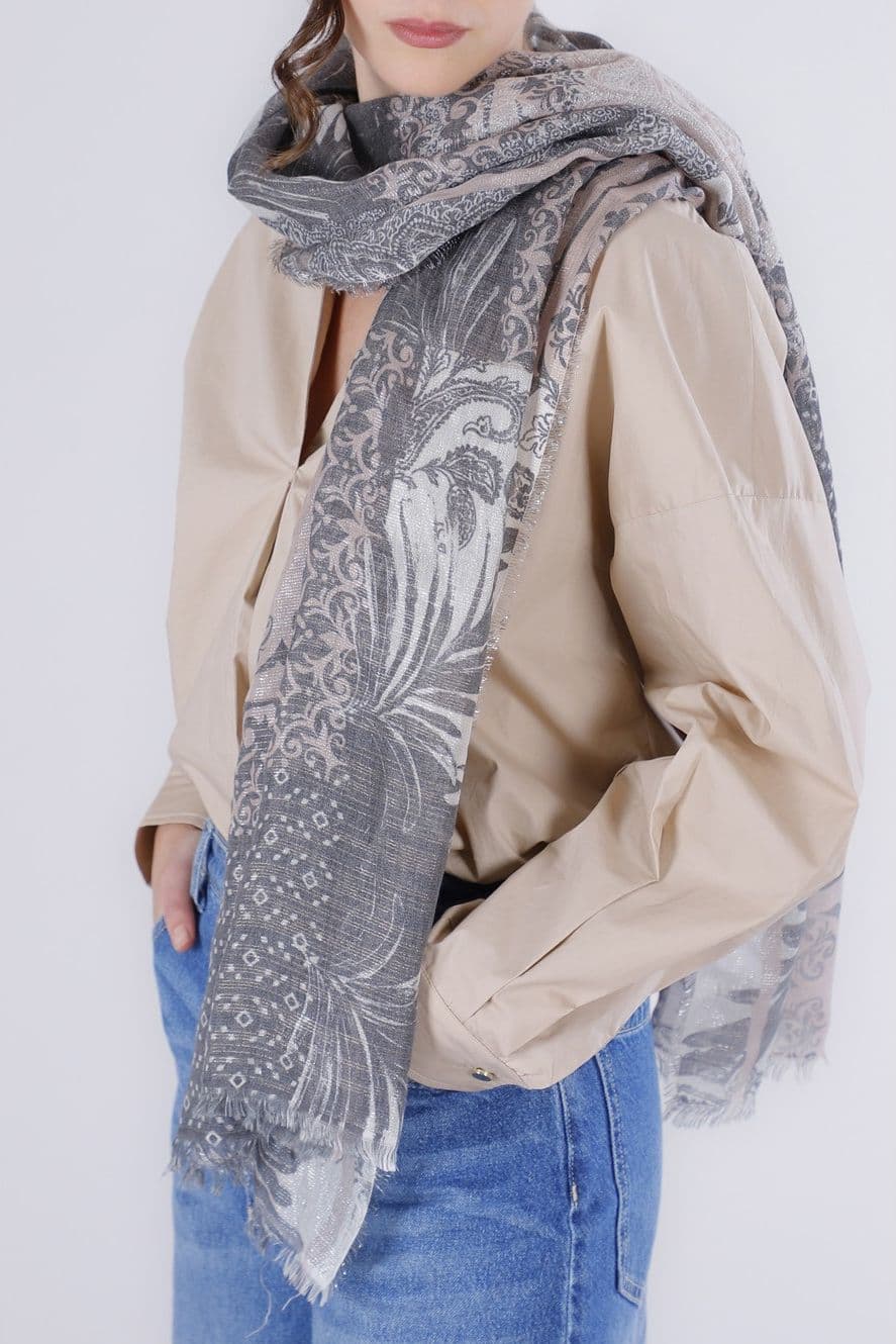 SCIARPA CON LUREX STAMPATA - 9