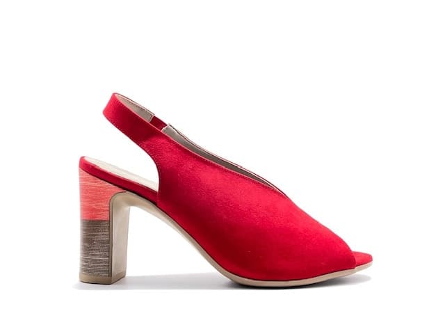 COMART Sandalo donna in camoscio rosso in Sandali moda Calzature Durello - Agna, commercioVirtuoso.it