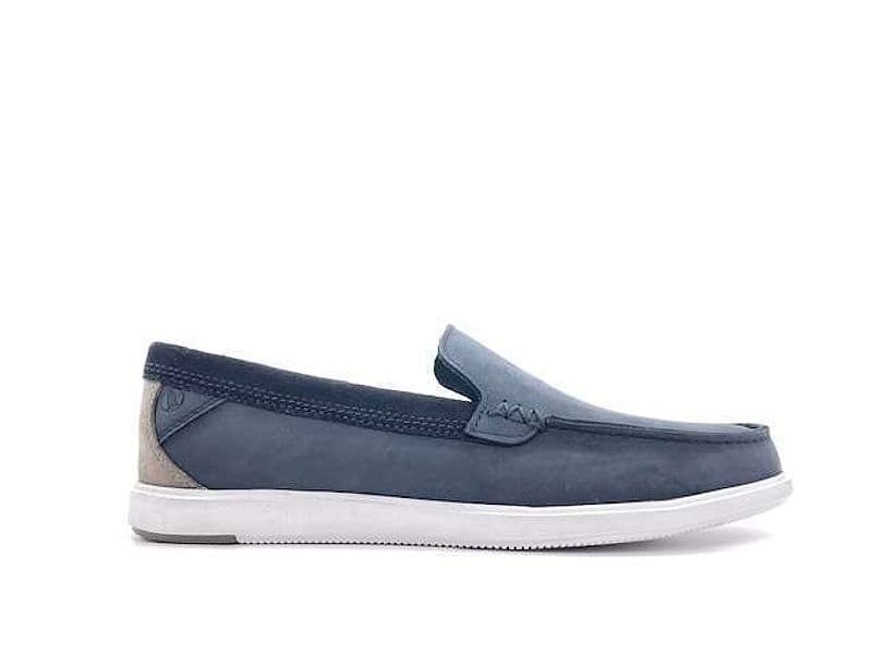 CLARKS Mocassino Uomo Bratton Loafer Navy Nabuk in Loafer e mocassini Calzature Durello - Agna, commercioVirtuoso.it