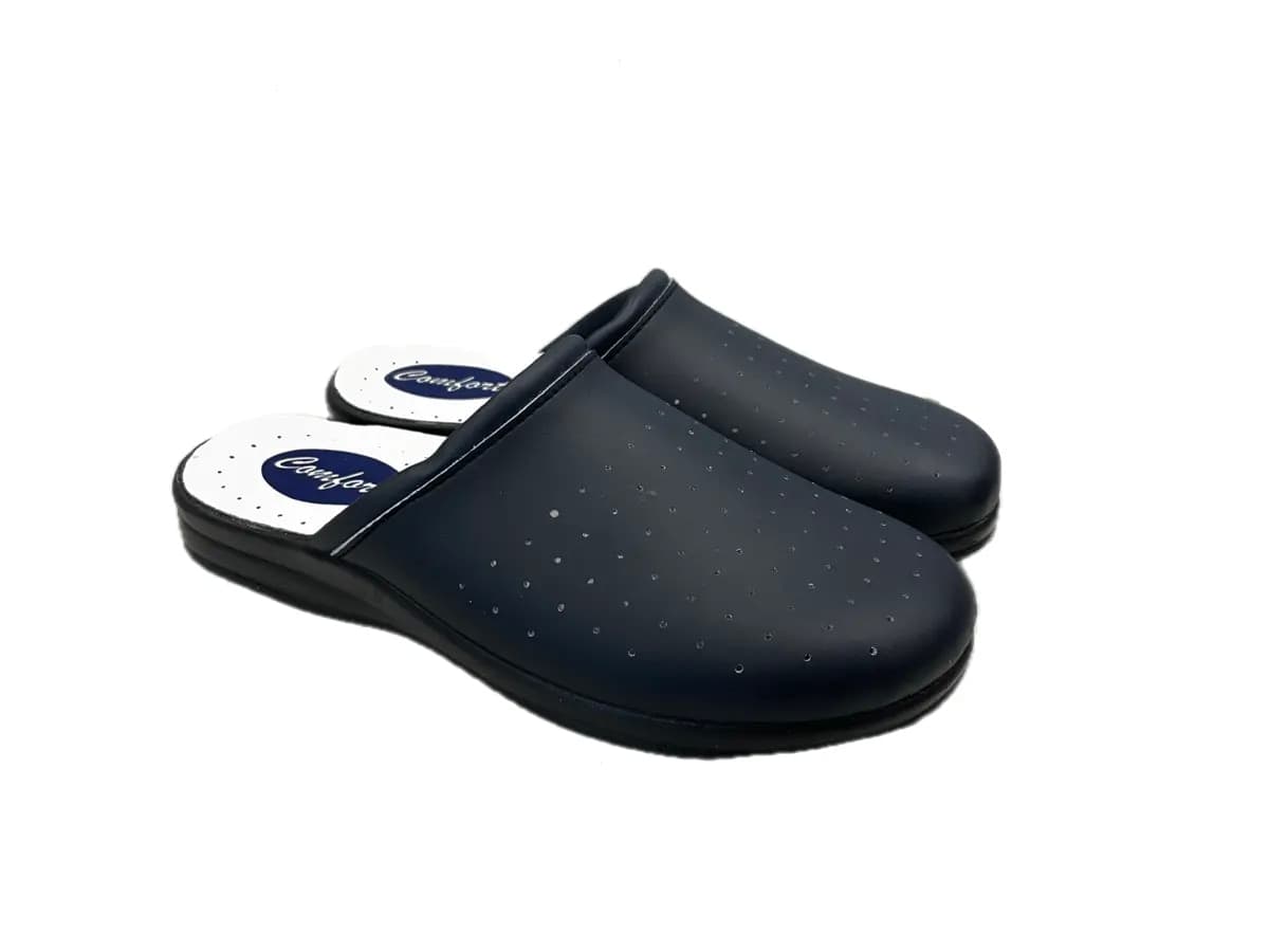 comfort Ciabatte Sanitarie Uomo Blu in Pantofole Calzature Durello - Agna, commercioVirtuoso.it