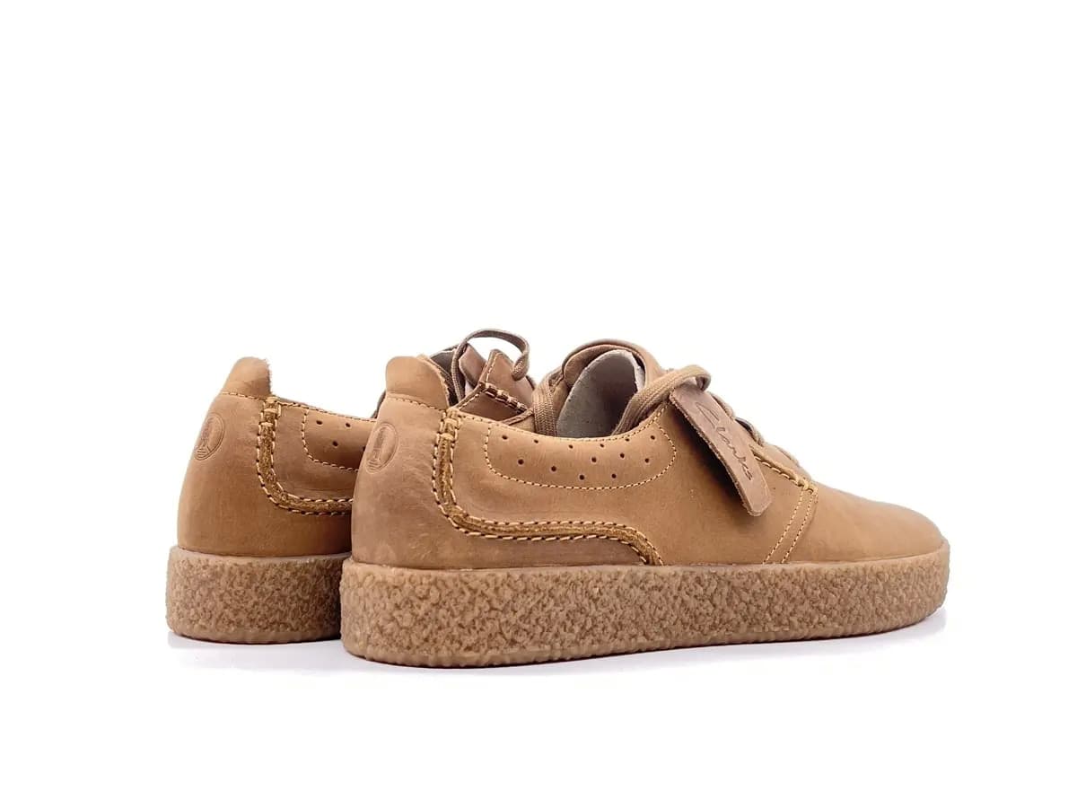 CLARKS STREETHILL LACE Sneakers uomo dark tan leather in Sneaker casual Calzature Durello - Agna, commercioVirtuoso.it