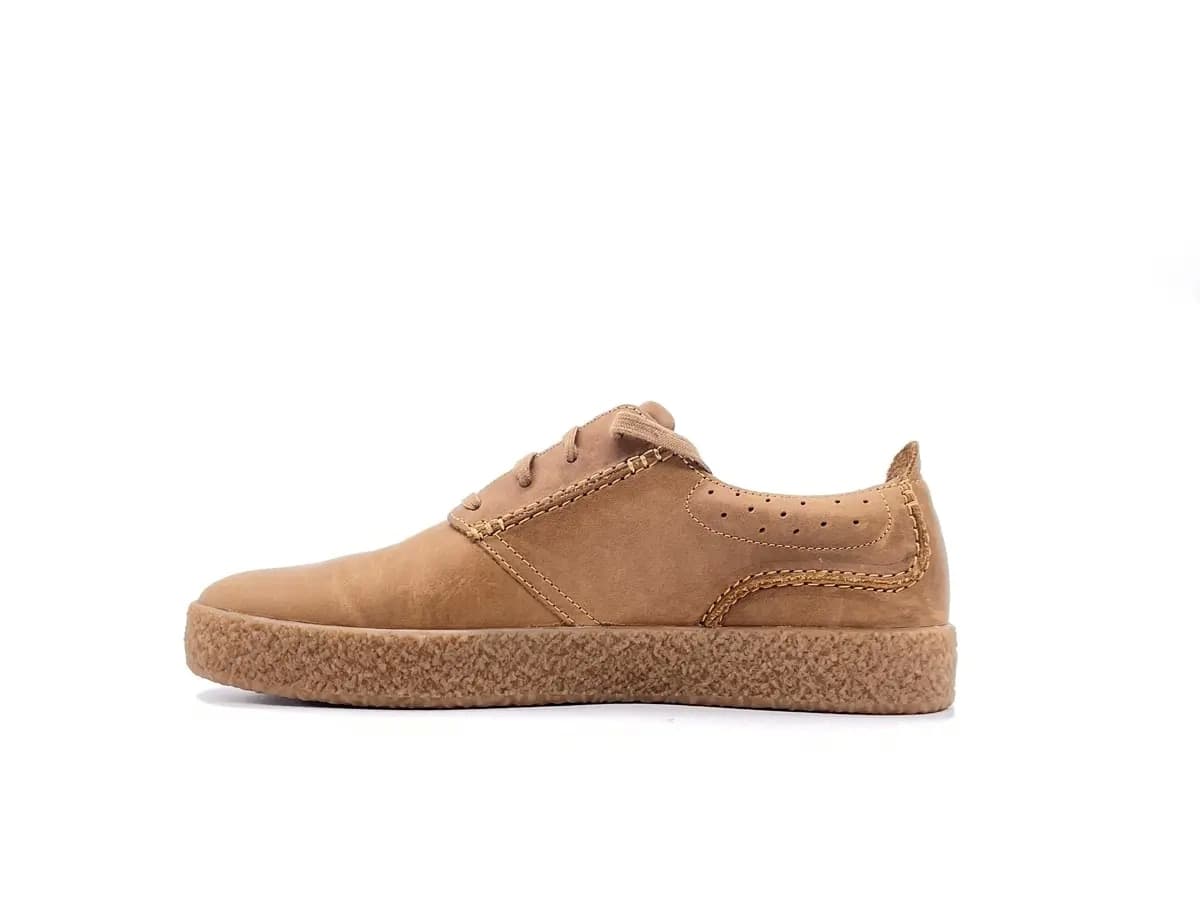 CLARKS STREETHILL LACE Sneakers uomo dark tan leather in Sneaker casual Calzature Durello - Agna, commercioVirtuoso.it