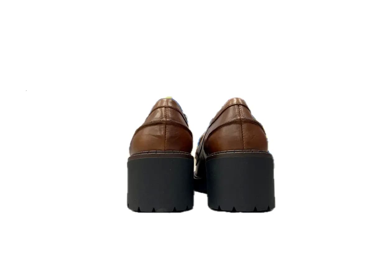 comfort Mocassino Donna in Pelle Cuoio in Loafer e mocassini Calzature Durello - Agna, commercioVirtuoso.it