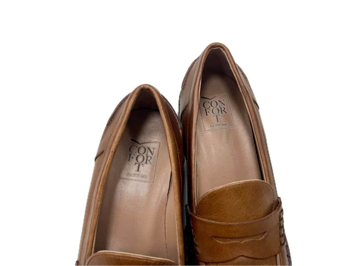 comfort Mocassino Donna in Pelle Cuoio in Loafer e mocassini Calzature Durello - Agna, commercioVirtuoso.it