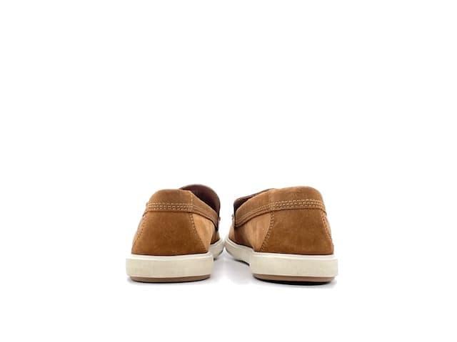 CLARKS Mocassino Uomo Bratton Loafer Dark Tan Nabuk in Loafer e mocassini Calzature Durello - Agna, commercioVirtuoso.it