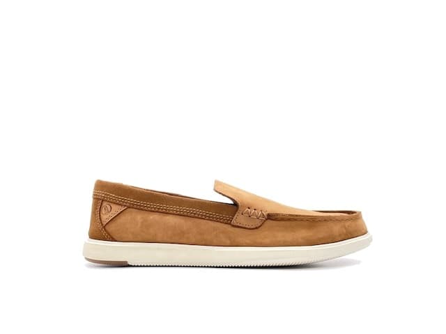 CLARKS Mocassino Uomo Bratton Loafer Dark Tan Nabuk in Loafer e mocassini Calzature Durello - Agna, commercioVirtuoso.it