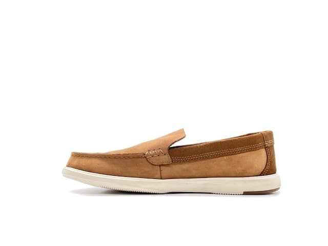CLARKS Mocassino Uomo Bratton Loafer Dark Tan Nabuk in Loafer e mocassini Calzature Durello - Agna, commercioVirtuoso.it