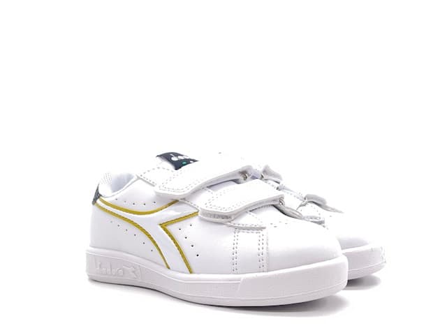 DIADORA Sneakers bambina GAME P PS GIRL white black gold - 5